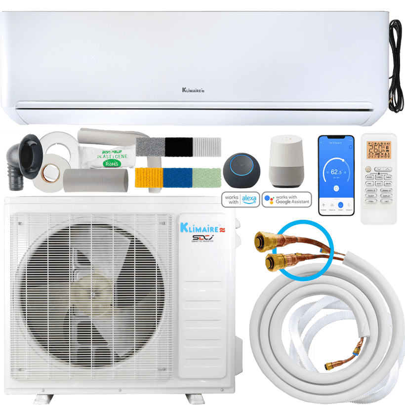 Klimaire 24,000 Btu 23 SEER2 Single Zone Quick Connect Mini-Split Wall Mount | 230V | KOIQ-KIWQ