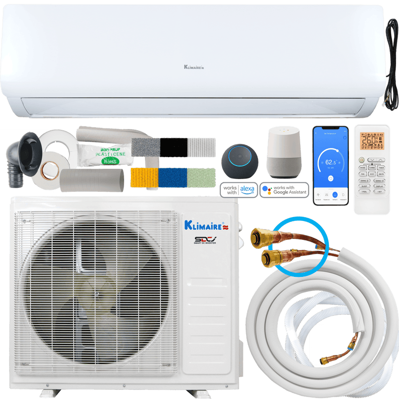 Klimaire 36,000 Btu 19 SEER2 Single Zone Quick Connect Mini-Split Wall Mount | 230V | KOIQ-KIWQ