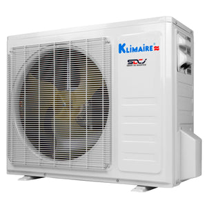 Klimaire DIY 24,000 BTU 19 SEER2 Ductless Mini Split Heat Pump Air Conditioner 4th Generation 25 ft. Pre-charged Installation Kit & Wi-Fi - 230V 13