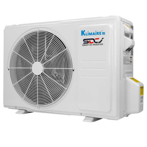 12,000 Btu 22.7 SEER2 Klimaire Ceiling Cassette  Ductless Mini-split Inverter Air Conditioner Heat Pump System 220V 10