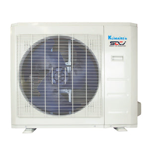 24,000 Btu Klimaire 21.5 SEER Ceiling Cassette Ductless Mini-Split Air Conditioner Heat Pump System 220V 4