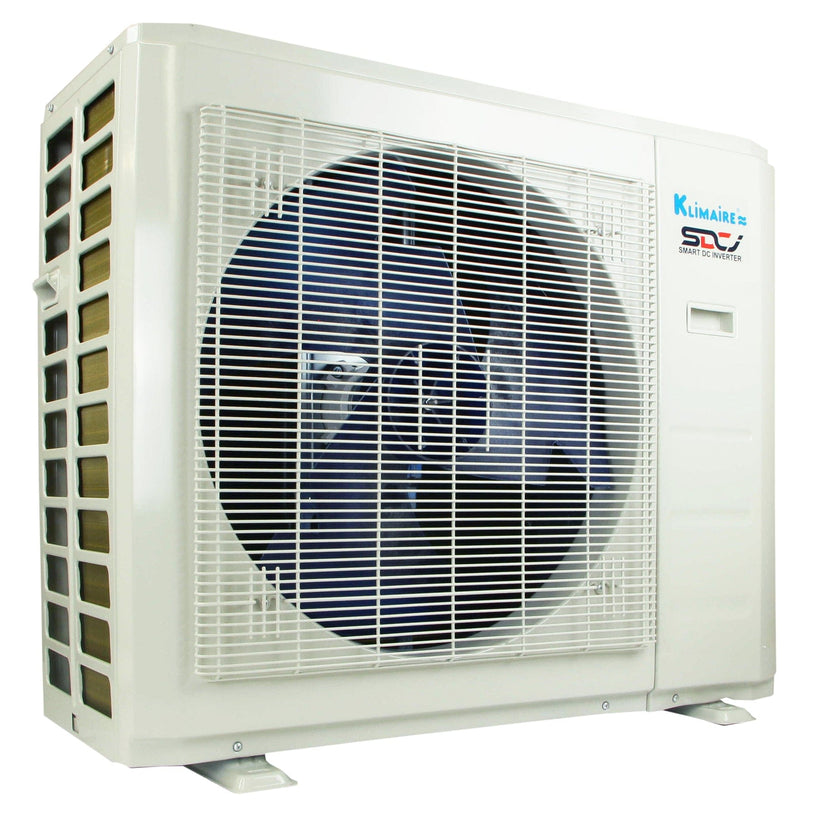 24,000 Btu 19 SEER2 Klimaire Ducted Recessed Mini-split Inverter Air Conditioner Heat Pump System 220V