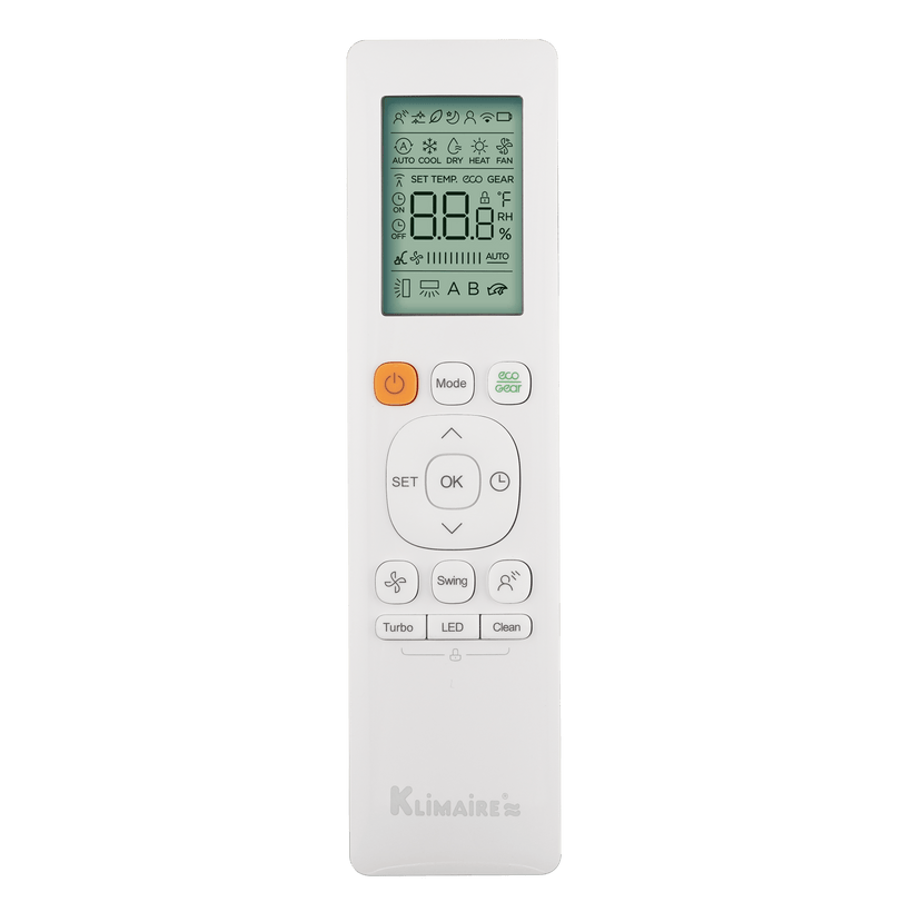 Klimaire 35,000 BTU 5-Zone Regular Heat Wall Mounted Mini Split Heat Pump | 23.1 SEER2 | 9k + 9k + 9k + 9k  +12k  | R454B | KMIR