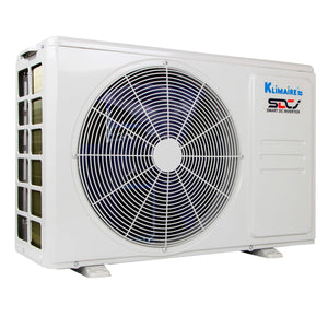 12,000 Btu  Klimaire 23.1 SEER2 HYPER-HEAT Ductless Mini-split Inverter Air Conditioner Heat Pump WiFi Ready System (230 Volt) 9