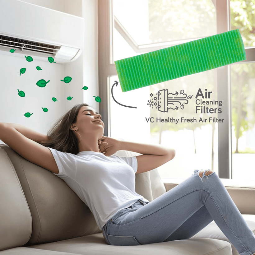 Vitamin C Healthy Fresh Ductless Mini-split Air Filter | Qty 2