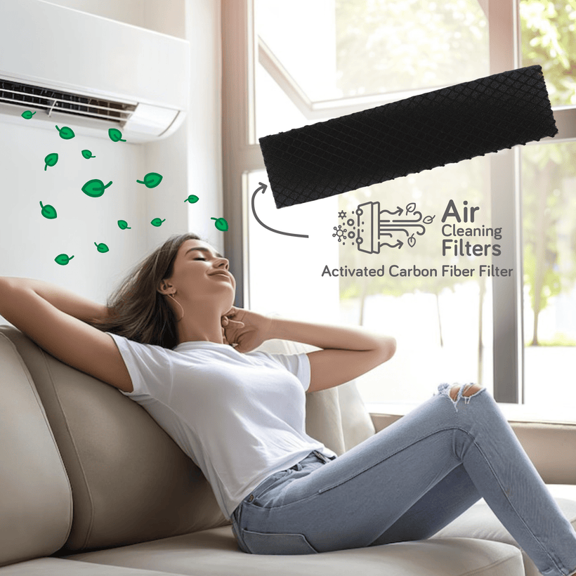 Activated Carbon Fiber Ductless Mini-split Air Filter | Qty 2