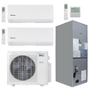 Klimaire 27,000 BTU 3-Zone Hyper Heat Wall Mount - Air Handler Mini Split Heat Pump | 22 SEER2 | 6k + 12k + 24k | R454B | KMHR
