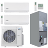 Klimaire 36,000 BTU 3-Zone Regular Heat Wall Mount - Air Handler Mini Split Heat Pump | 20.45 SEER2 | 6k + 9k + 18k | R454B | KMIR