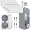 Klimaire 46,000 BTU 5-Zone Regular Heat Wall Mount - Air Handler Mini Split Heat Pump | 20.8 SEER2 | 9k + 9k + 9k  + 12k + 24k | R454B | KMIR