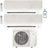 Daikin 2-Zone Wall Mounted Ductless Mini-Split 24,000 BTU Heat Pump Air Conditioner 9K + 15K - 21 SEER2 R32 Wi-Fi Enabled 1