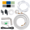 Klimaire DIY 36,000 BTU 2-Zone Regular Heat Wall Mounted Mini Split Heat Pump | 22.5 SEER2 | 12k + 18k | R454B | KMIP