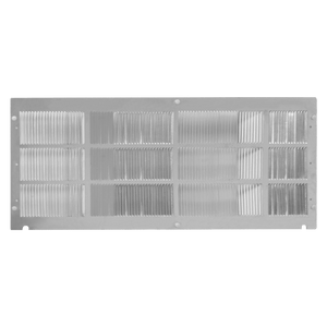 Anodized Stamped Aluminum Grille White for Foldable Wall Sleeve 42" x 16" 1