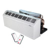 AMANA PTAC 15,000 BTU Air Conditioner Heat Pump PTH153J25AXXX with 2.5 kW Heater 15 Amp plug R32 1