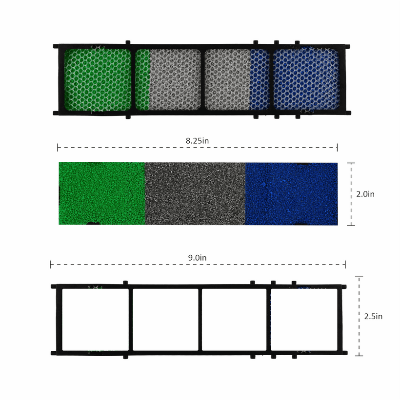 Catechin AG+ & Green Biological Anti-bacterial Ductless Mini Split Air Filter | Qty 2