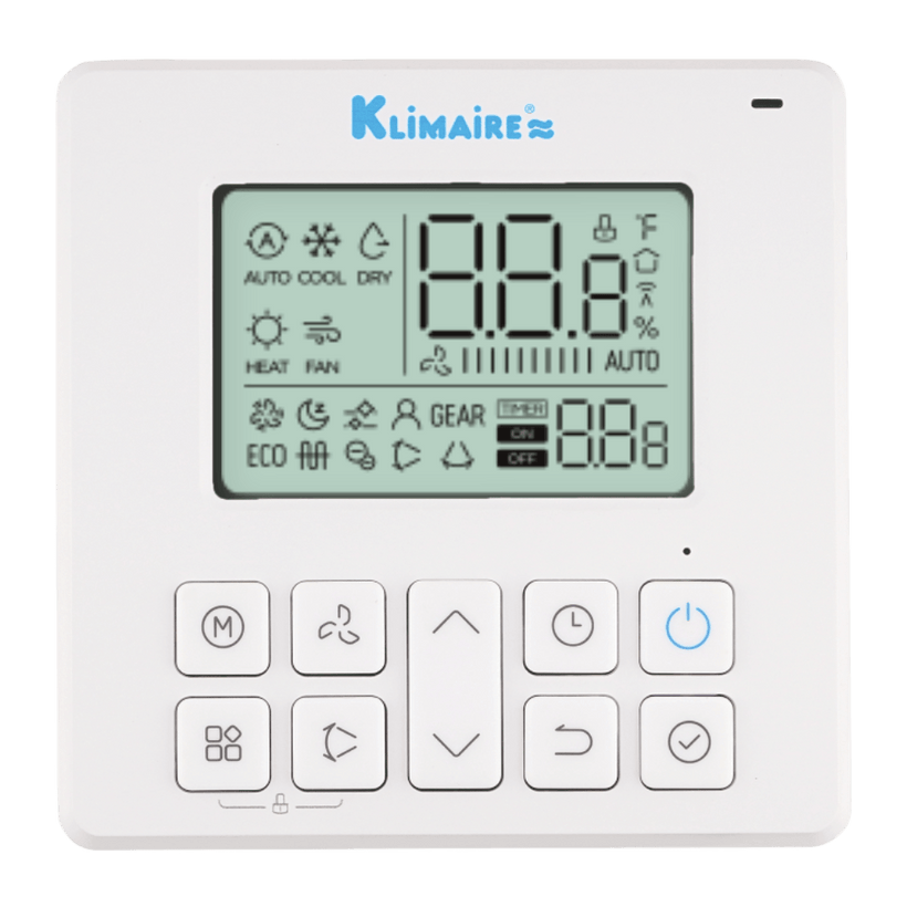 Klimaire 27,000 BTU 3-Zone Regular  Heat Ducted Recessed Mini Split Heat Pump | 21 SEER2 | 9k + 9k + 12k | R454B | KMIR