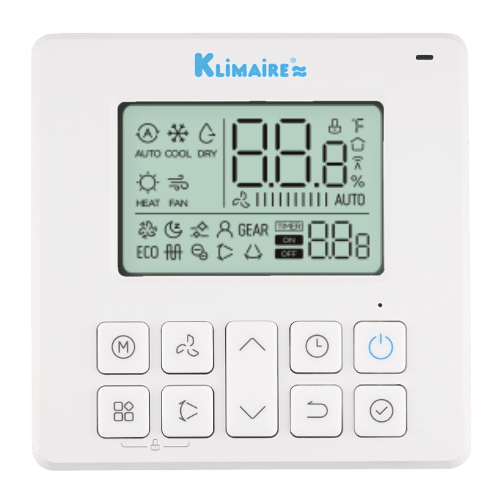 Kmb Mini Split Control Panel Klimaire 18,000 BTU 2-Zone Ceiling Ducted Mini Split Heat Pump | 20 SE