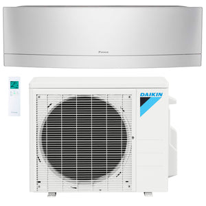 Daikin 12000 Btu 17 SEER2 Silver Ductless Mini-Split Wall Mount Heat Pump Air Conditioner 1