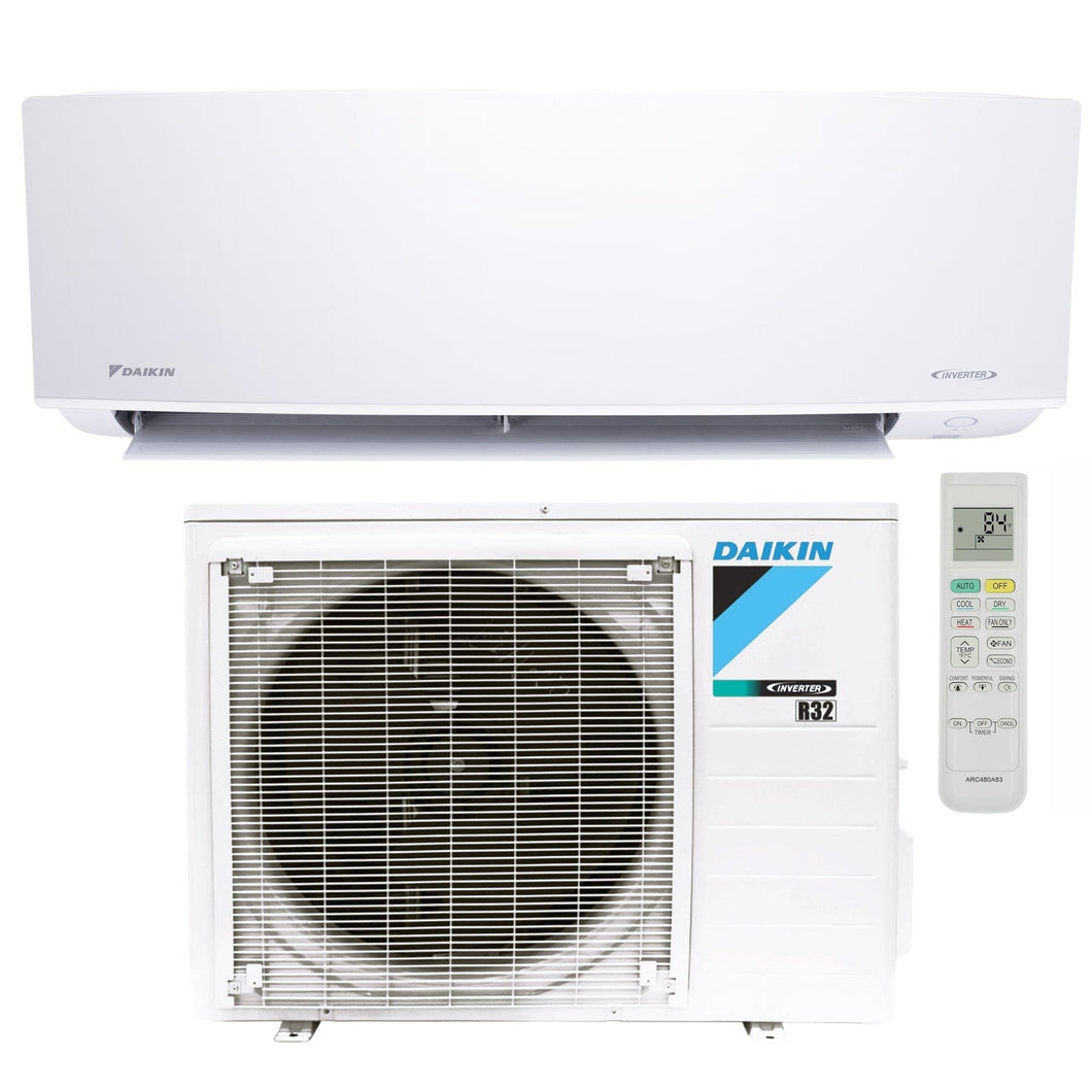 9,000 BTU 21 SEER2 Daikin Oterra Series Wall Mounted Single Zone Ductless Mini Split Heat Pump Air Conditioner - 230V | R32- Wi-Fi Enabled