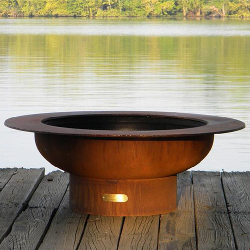 Fire Pit Art Saturn With Lid Wood Burning