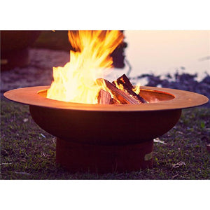 Fire Pit Art Saturn Gas Fire with Penta 18 In Burner Electronic AWEIS 2