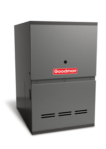 Goodman 80,000 BTU GM9S800805BN Gas Furnace 80% Efficiency 2000 CFM Single Stage Multi-speed ECM 21" Width Heater 2