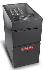 Goodman 60,000 BTU Gas Furnace 80% Efficiency 1200 CFM Single Stage Multi-speed ECM 17.5" Width Heater GM9S800603BN 3