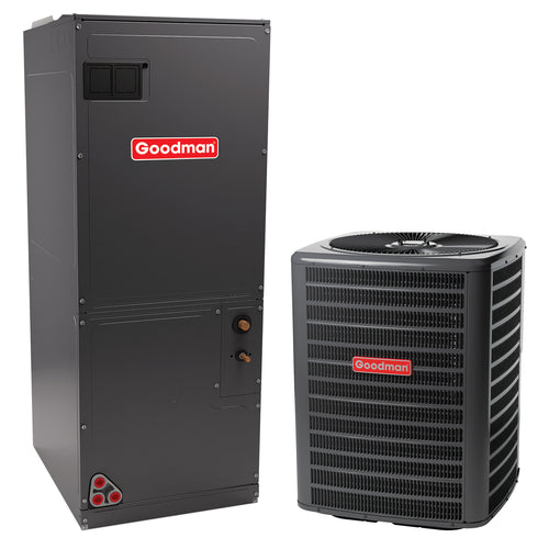 2.5 Ton Goodman 14.3 SEER2 Classic Central Air Conditioner Heat Pump Multi Position ECM-Based AHU System