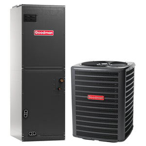 2.5 Ton Goodman up to 15.2 SEER2 High Efficiency Multi-position ECM Air Handler Central Air Conditioner System 1