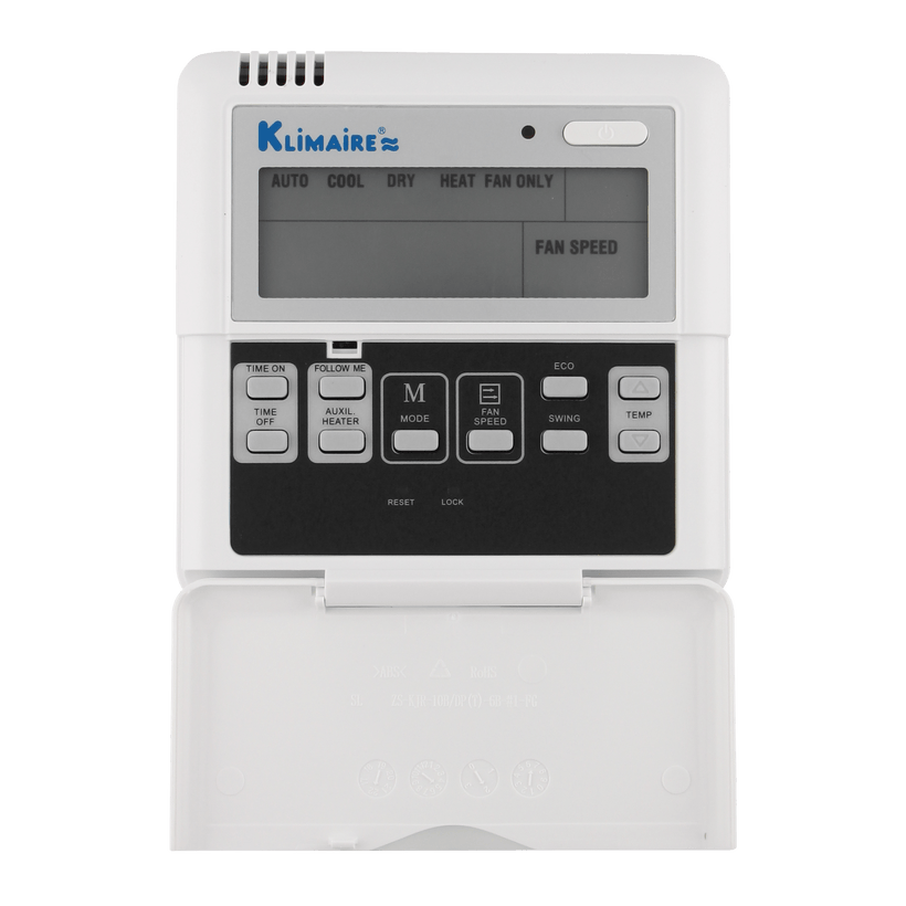 24,000 Btu 19 SEER2 Klimaire Ducted Recessed Mini-split Inverter Air Conditioner Heat Pump System 220V