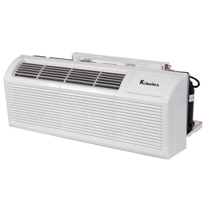 Klimaire PTAC 12,000 Btu Air Conditioner Heat Pump R-32 with 3.5kW Heater - 208-230V 20A 1