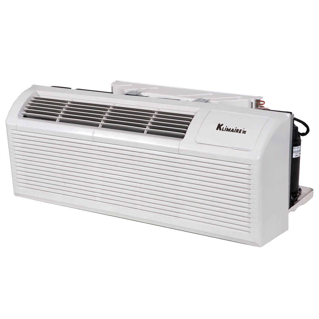 Klimaire PTAC 12,000 Btu Air Conditioner Heat Pump R-32 with 3.5kW Heater - 208-230V 20A