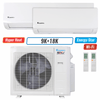 Klimaire 26,000 BTU 2-Zone Hyper Heat Wall Mounted Mini Split Heat Pump | 23 SEER2 | 9k + 18k | R45B