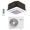 18,000 Btu Klimaire 20.5 SEER2 Ceiling Cassette Ductless Mini-Split Air Conditioner Heat Pump System 1