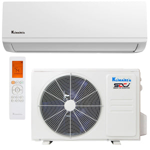 9,000 BTU Klimaire 26.4 SEER2 HYPER HEAT Ductless Mini-Split Inverter Air Conditioner Heat Pump WiFi Ready System (230 Volt) 1