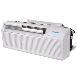 Klimaire PTAC 9,000 Btu Air Conditioner Heat Pump with 3.5kW Heater - 208-230V - 20A 3