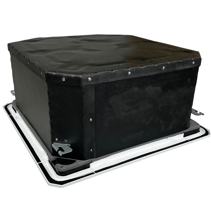 18,000 Btu Klimaire 20.5 SEER2 Ceiling Cassette Ductless Mini-Split Air Conditioner Heat Pump System