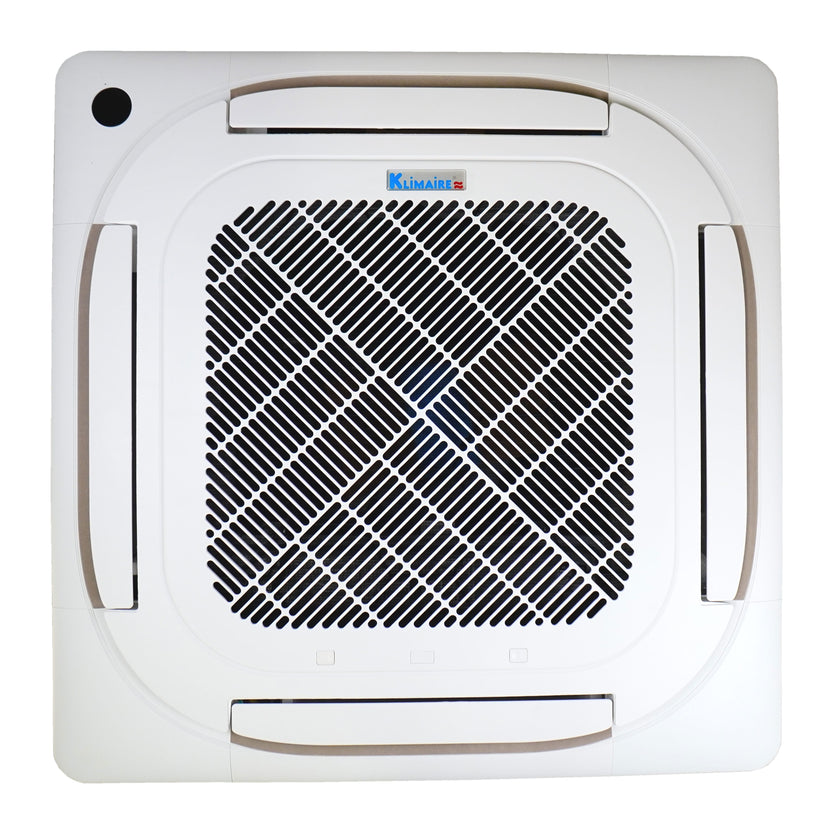 Klimaire 27,000 BTU 3-Zone Regular Heat Ceiling Cassette Mini Split Heat Pump | 23 SEER2 | 9k + 9k + 9k | R454B | KMIR