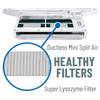 Super Lysozyme Polypropylene & HEPA Anti-fungus Ductless Mini Split Air Filter | Qty 2
