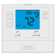 Pro1 T715 Multi-stage Gas 2 Heat, 2 Cool 5/1/1 Programmable Thermostat Battery or Hardwired Powered