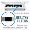 Photocatalyst - Activated Carbon - Static Free 3-in-1 Ductless Mini-split Air Filter | Qty 2 3
