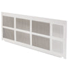 Single pack stamped aluminum  grille quiet white QW
