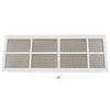 Single pack stamped aluminum  grille quiet white QW