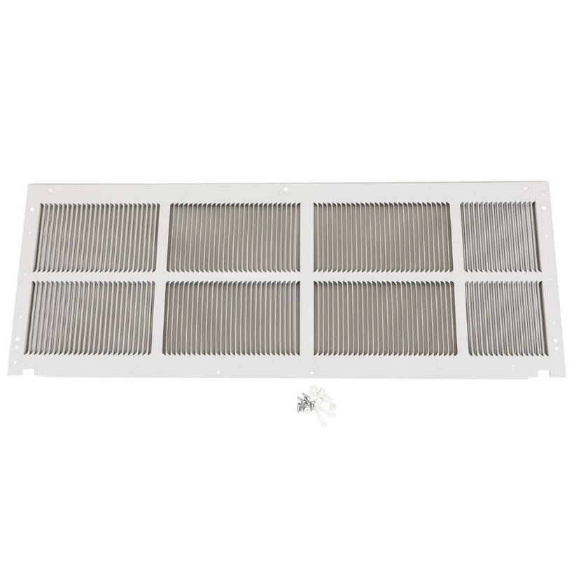 Single pack stamped aluminum  grille quiet white QW