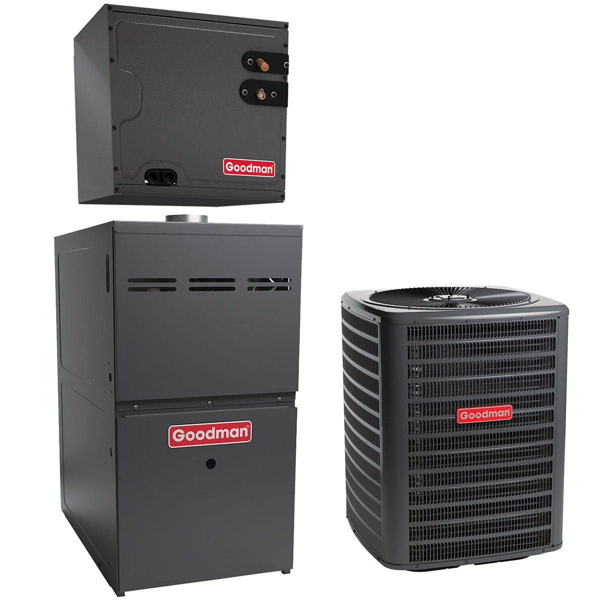 Goodman 3.5 Ton Cooling 100,000 BTU Heating - Air Conditioner 14.3 SEE ...