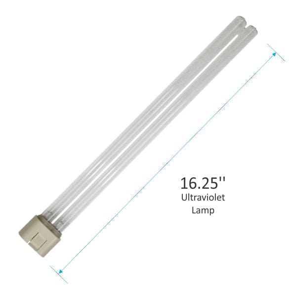 Clean Comfort UV Gas Furnace Coil Purifier with Dual Voltage 24V/120V 16 Inch Dual UV-C Lamps, High Temperature
