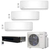 4-Zone Klimaire 21.9 SEER2 Multi Split Wall Mount Ducted Recesssed Air Conditioner Heat Pump System 9+9+12+18 1