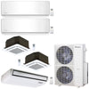 5-Zone Klimaire 21.3 SEER2 Multi Split Wall Mount Ceiling Cassette Floor-ceiling Air Conditioner Heat Pump System 9+9+12+12+18 1