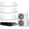 4-Zone Klimaire 21.9 SEER2 Multi Split Wall Mount Ducted Recesssed Air Conditioner Heat Pump System 12+12+12+18 1