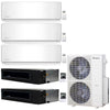 5-Zone Klimaire 20.1 SEER2 Multi Split Wall Mount Ducted Recessed Air Conditioner Heat Pump System 9+9+9+12+18 1