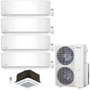 5-Zone Klimaire 21.3 SEER2 Multi Split Wall Mount Ceiling Cassette Air Conditioner Heat Pump System 9+9+9+9+18 1